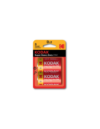 Kodak CTA30946385 pila doméstica Batería de un solo uso D Cloruro de zinc