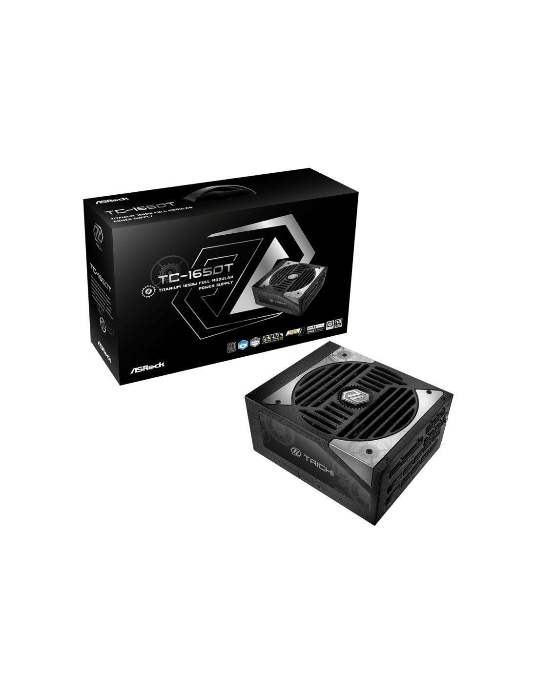 Asrock Taichi TC-1650T unidad de fuente de alimentación 1650 W 20+4 pin ATX ATX Negro