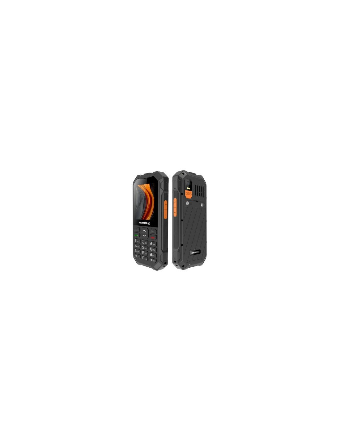 HAMMER 6 LTE 6,1 cm (2.4") Negro, Naranja Teléfono resistente