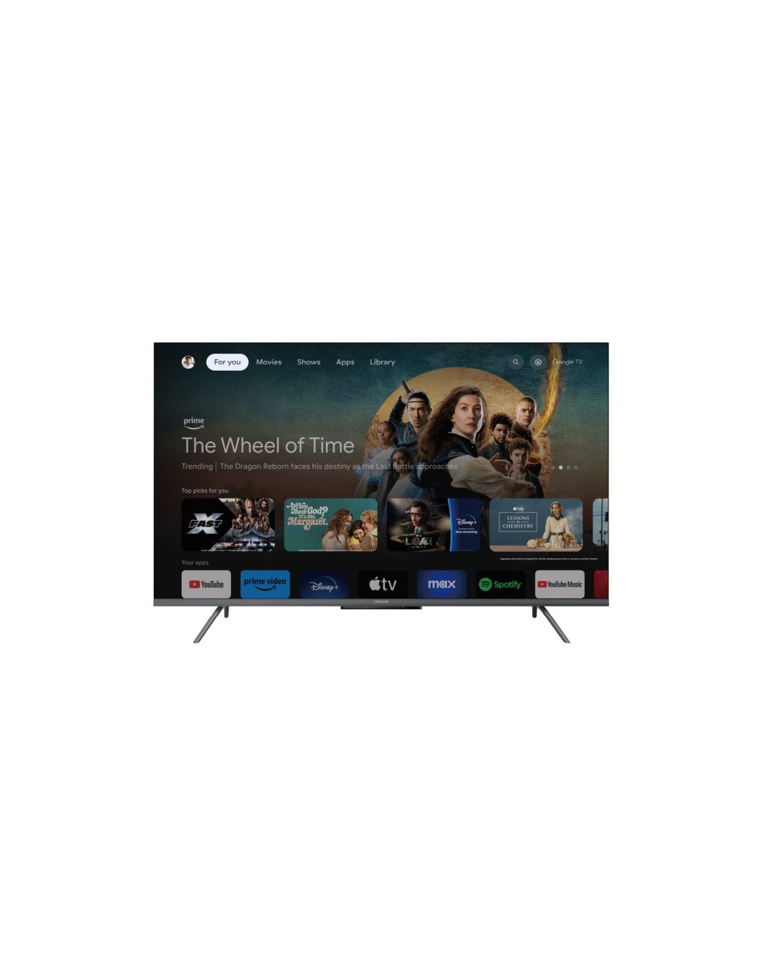 Aiwa 55GO70804UHD Televisor 139,7 cm (55") 4K Ultra HD Smart TV Wifi Negro