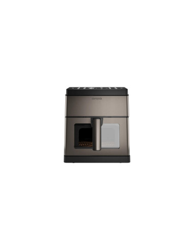 Aiwa KUMADAI Sencillo 8 L 1800 W Freidora de aire caliente Negro, Acero inoxidable