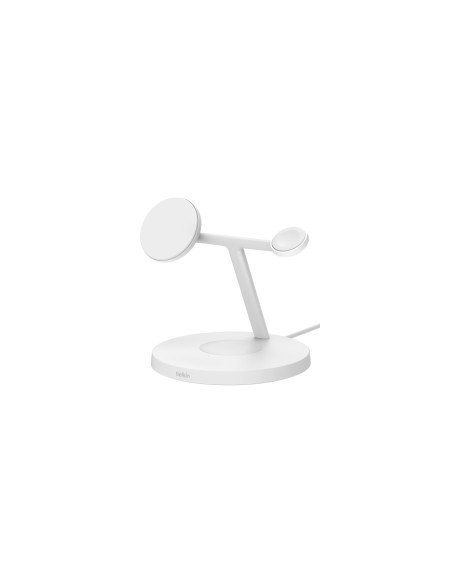 Belkin BoostCharge Pro Auriculares, Smartphone, Reloj inteligente Blanco USB Cargador inalámbrico Carga rápida Interior