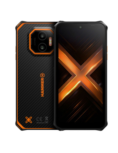 Hammer Energy X2 5G 6+(6)/128Gb Black-Orange Smartphone Rugerizado