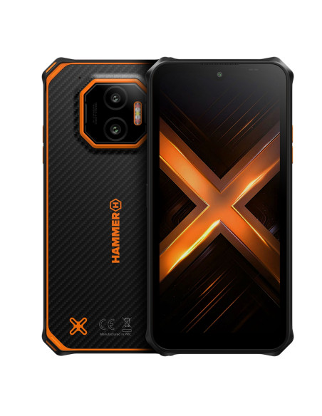 Hammer Energy X2 5G 8+(6)/256GB Black-Orange Smartphone Rugerizado