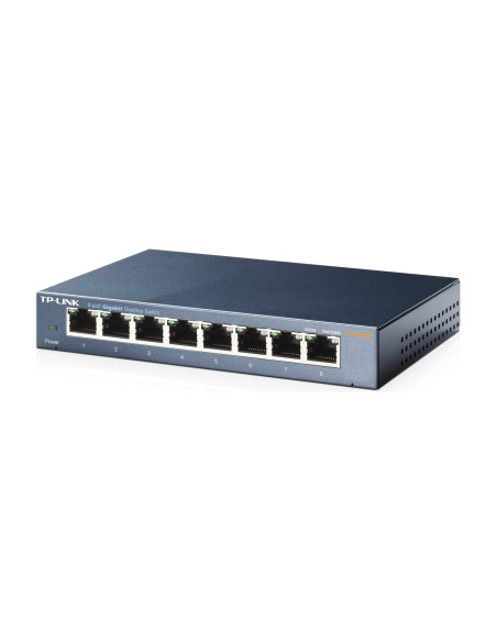 TP-Link TL-SG108 No administrado Gigabit Ethernet (10/100/1000) Negro