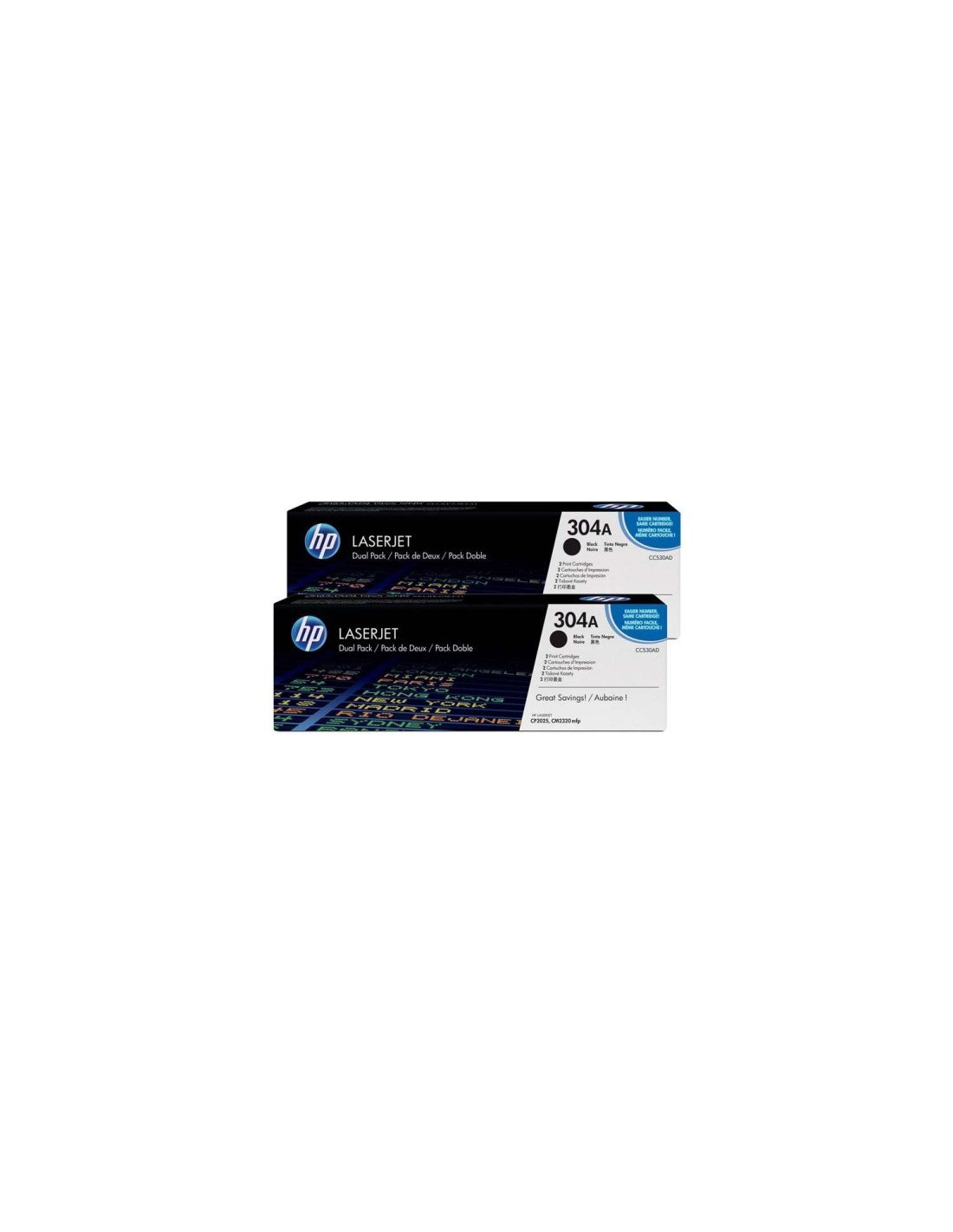 TONER HP 304A NEGRO PACK 2 CC530AD