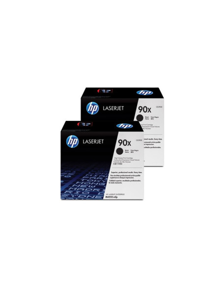HP Pack de ahorro de 2 cartuchos de tóner original LaserJet 90X de