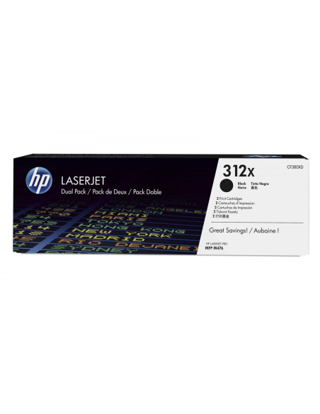 HP Pack de ahorro de 2 cartuchos de tóner original LaserJet 312X de