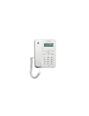 Motorola CT202 Teléfono analógico Identificador de llamadas Blanco