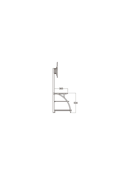 SOPORTE TV APPROX SUELO CON MUEBLE PANTALLAS 30 - 63 3 ESTANTES APPST08E