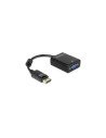 CABLE ADAPTADOR DELOCK DISPLAYPORT M A VGA H NEGRO 61848
