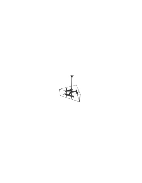 Equip Soporte de TV de triple pantalla para montaje en techo de 37"-65