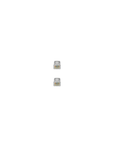 Nanocable Cable de red latiguillo RJ45 LSZH Cat.6A UTP AWG24, Gris,