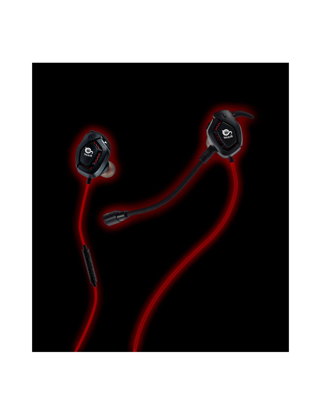 Talius intrauricular gaming Rex black/red