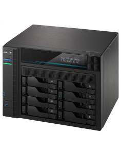 SERVIDOR NAS ASUSTOR 8 BAHIAS ATOM C3538 QUAD CORE DENVERTON 2.1GHZ 8GB 2X2.5GBE 2X10GBE RAID 0.1 JBOD SATA6GB USB 3.0 AS6508T