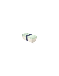Taper rectangular milan con tapa verde capacidad 0.75l apto para microondas congelador exterior mate 085110GR