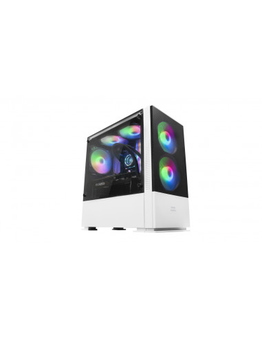 Mars Gaming MCZW, Caja PC Compacta Premium, MicroATX, Panel+Frontal