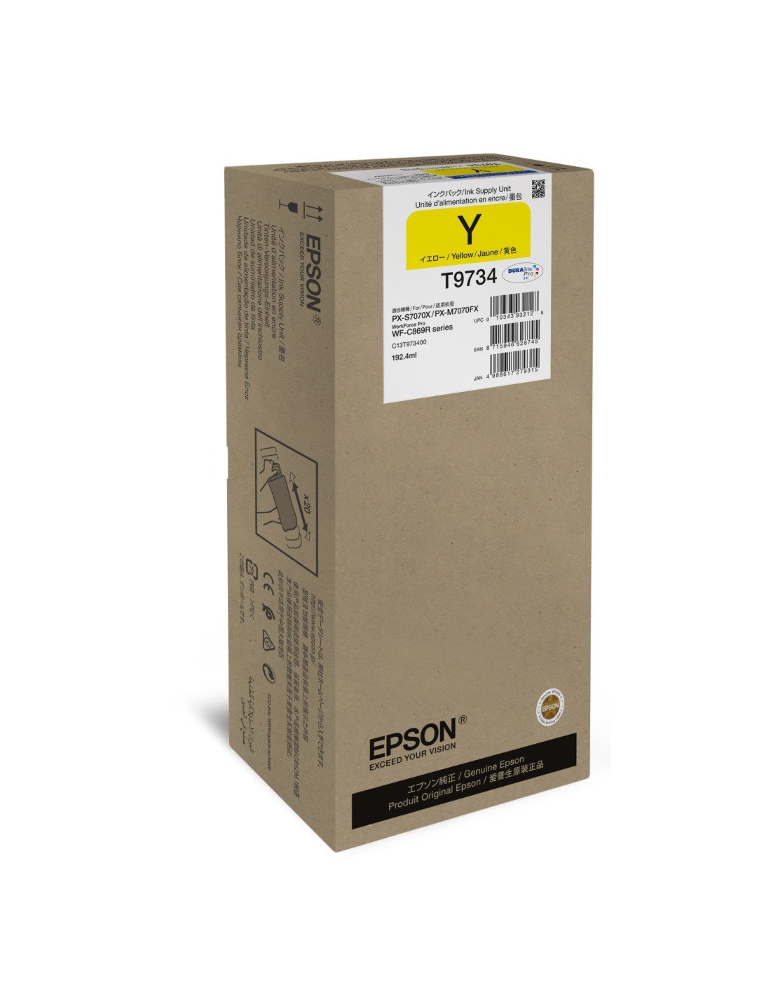 Cartucho Epson Yellow XL Ink Supply Unit C13T973400