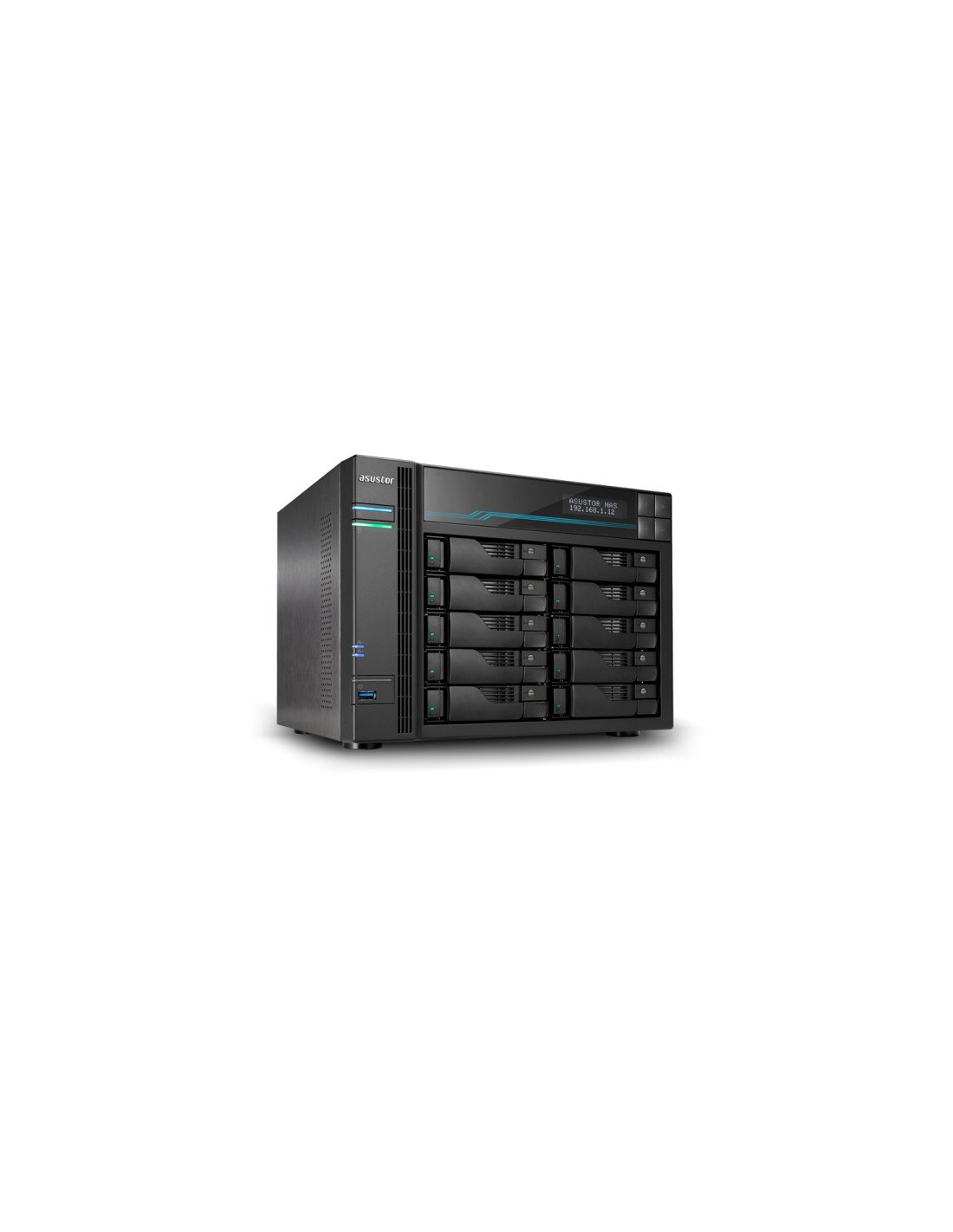 Asustor servidor de almacenamiento NAS Escritorio Ethernet Negro