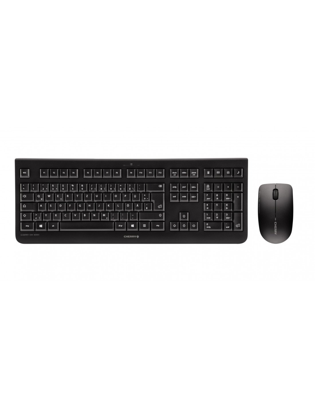 CHERRY DW 3000 teclado RF inalámbrico QWERTZ Alemán Negro
