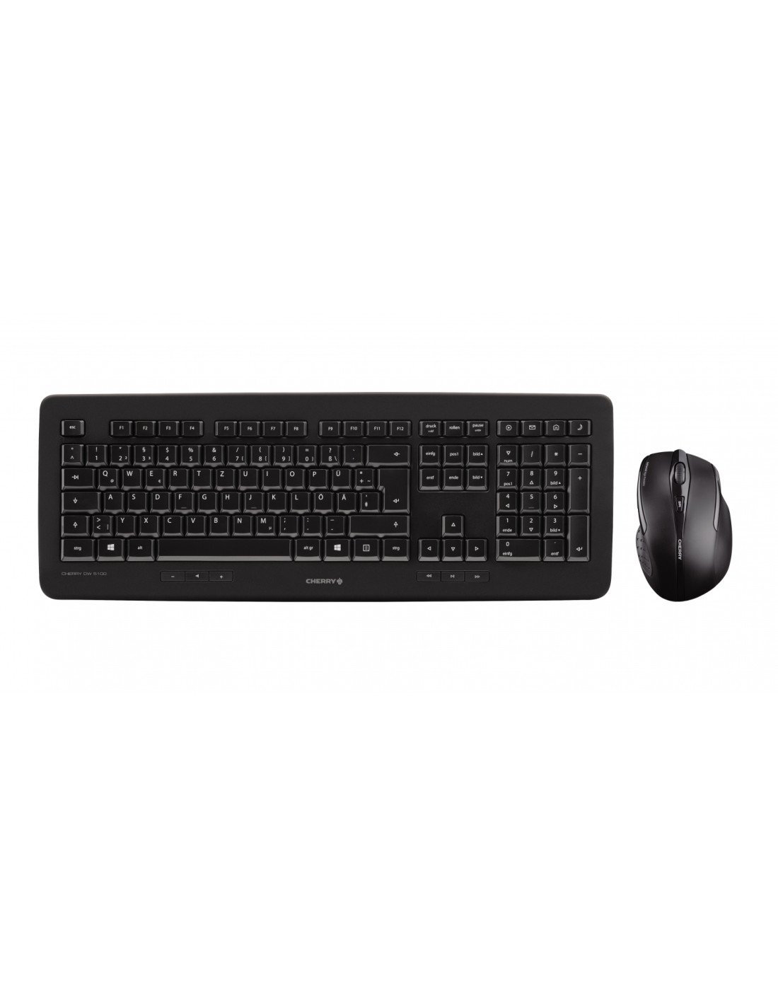 CHERRY DW 5100 teclado RF inalámbrico QWERTZ Alemán Negro