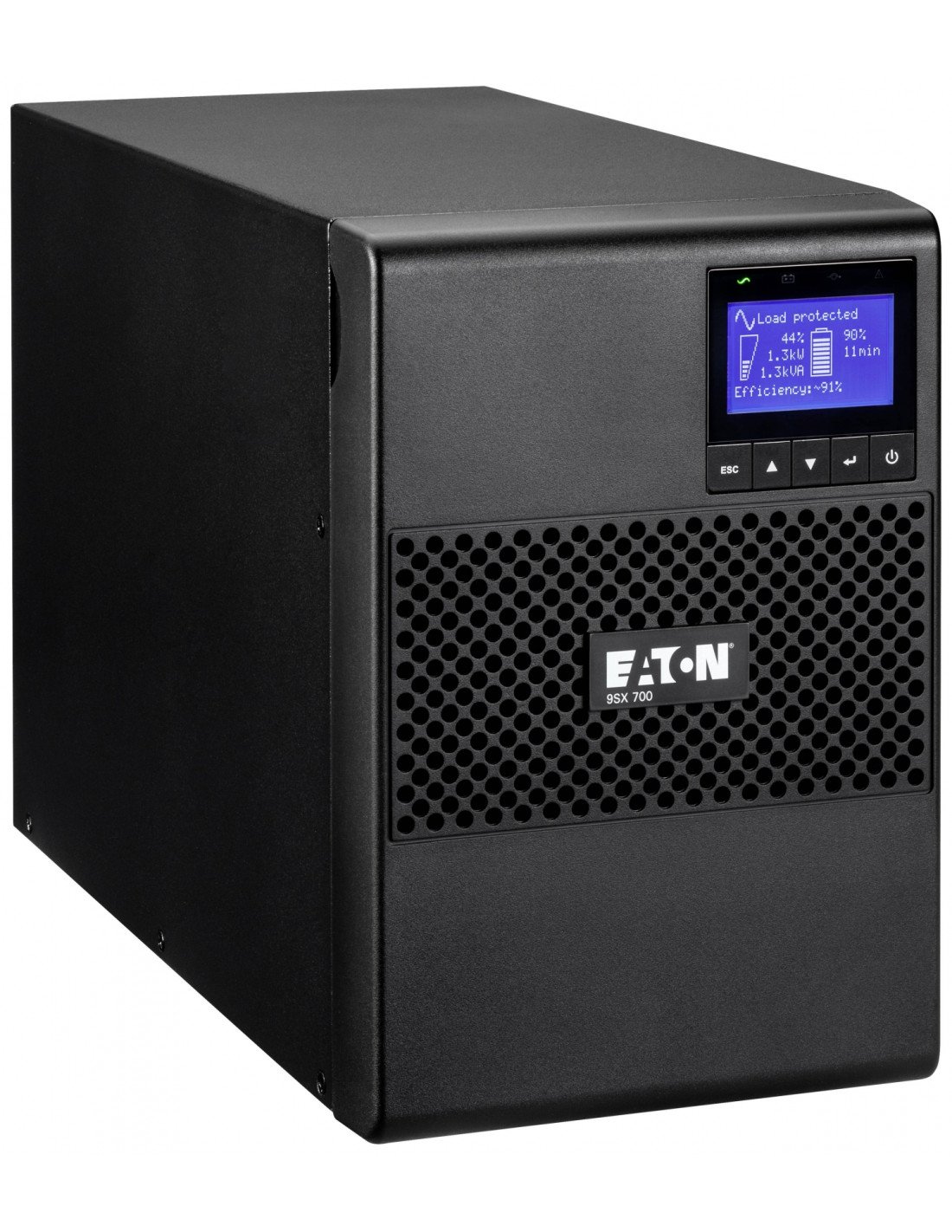 Eaton 9SX700I sistema de alimentación ininterrumpida (UPS) Doble conversión (en lÍ­nea) 700 VA 630 W 6 salidas AC