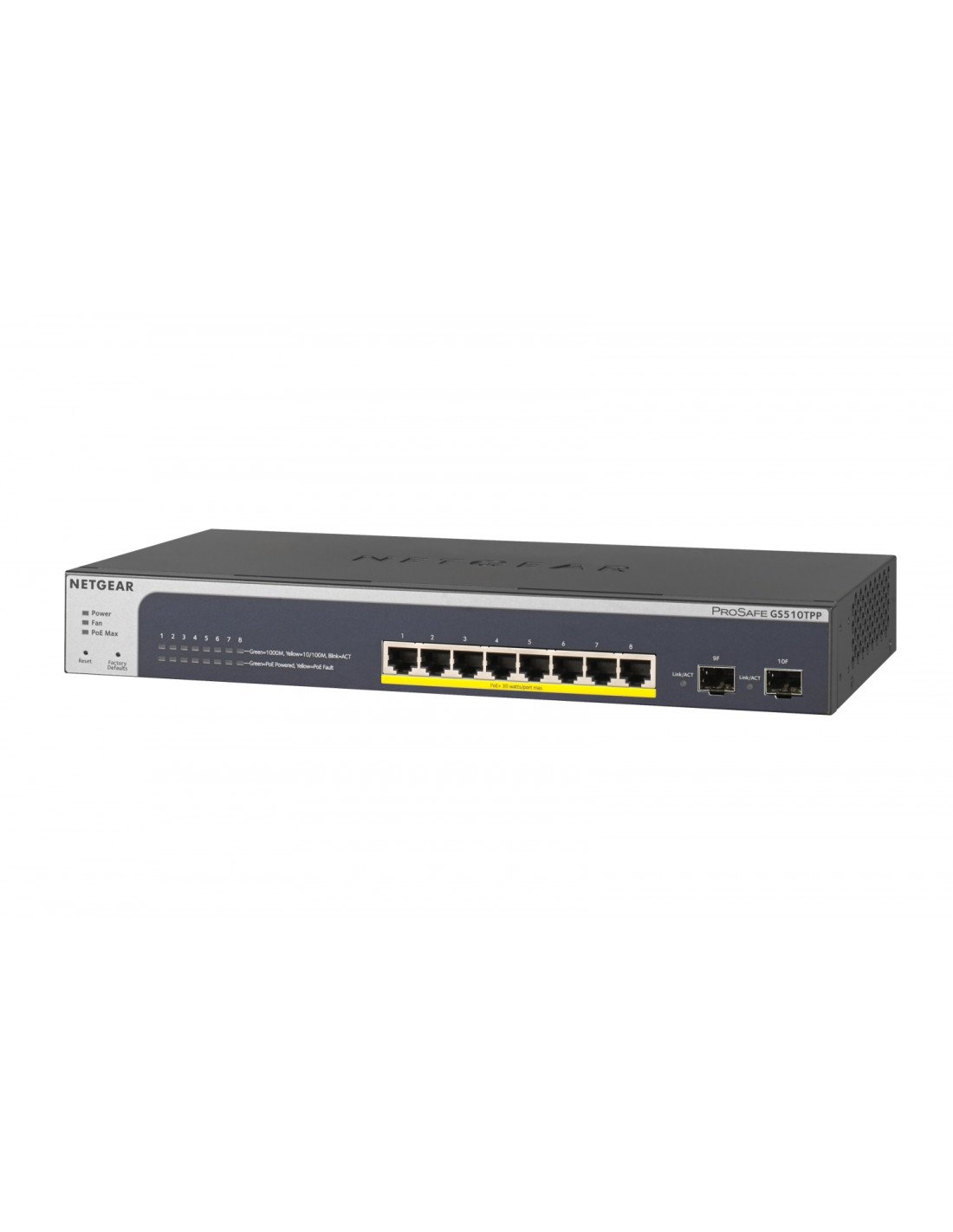 Netgear Gestionado L2/L3/L4 Gigabit Ethernet (10/100/1000) EnergÍ­a sobre Ethernet (PoE) Negro
