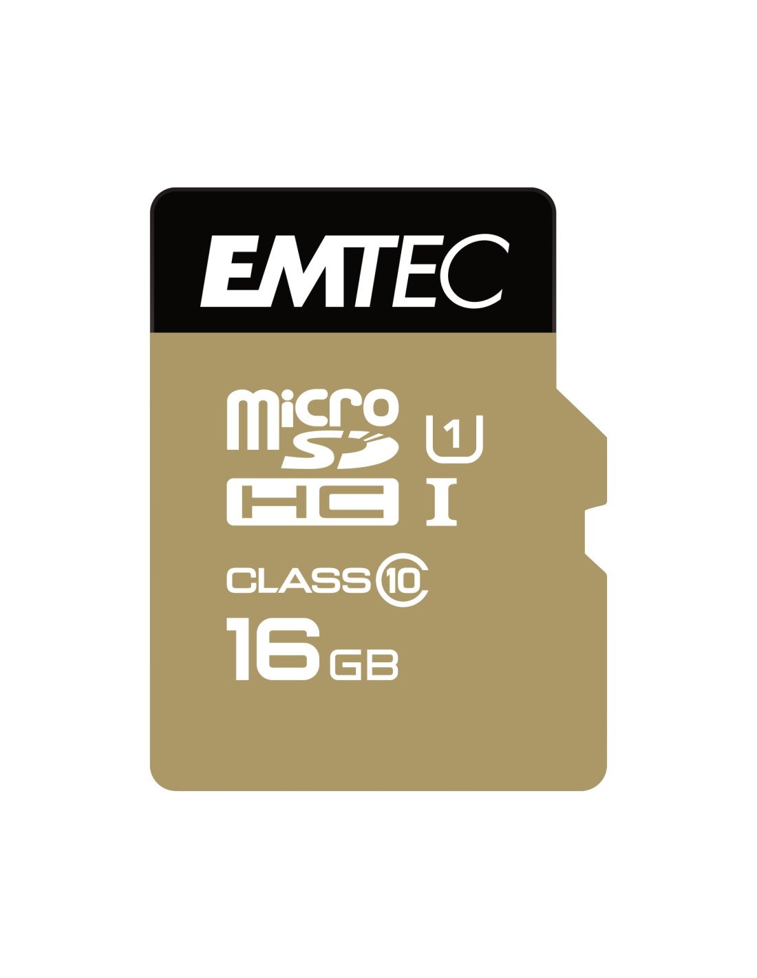 Emtec memoria microsd gold+ memoria microsdhc 16gb class10 blanco oro