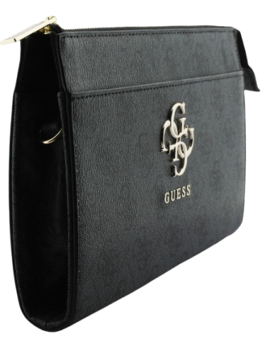 Bolso bandolera negra de GUESS: elegante.