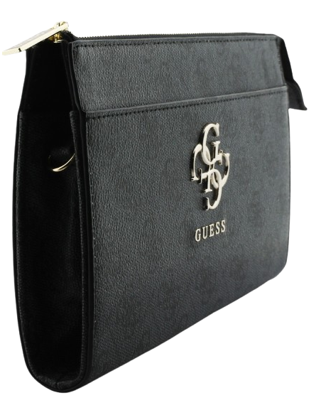Bolso bandolera negra de GUESS: elegante.