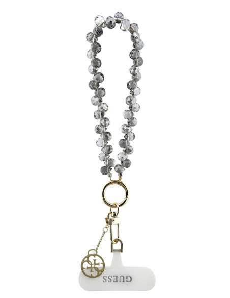 GUESS Cordón de mano encantador cristal negro.