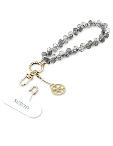 GUESS Cordón de mano encantador cristal negro.