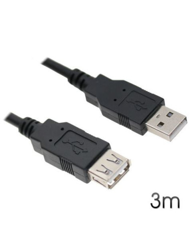 CABLE USB 2.0 EXTENSIÓN 3M AM-FM