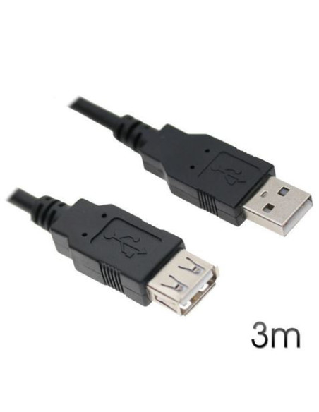 CABLE USB 2.0 EXTENSIÓN 3M AM-FM