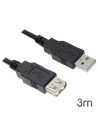 CABLE USB 2.0 EXTENSIÓN 3M AM-FM