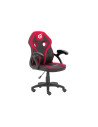 Conceptronic Silla para videojuegos de PC Asiento acolchado Negro, Rojo
