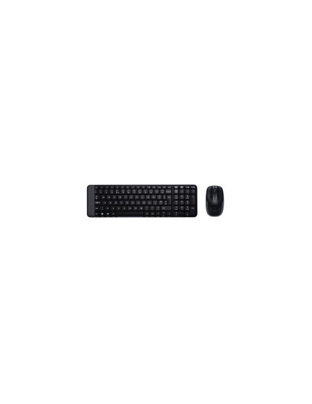 Logitech Wireless Combo MK220 teclado RF inalámbrico QWERTY Inglés Negro