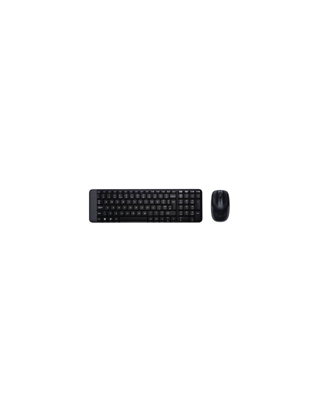 Logitech Wireless Combo MK220 teclado RF inalámbrico QWERTY Inglés Negro
