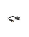 DeLOCK 61006 adaptador de cable de vÍ­deo 0,15 m DisplayPort VGA (D-Sub) Negro