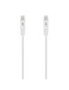 AISENS Cable de Red Latiguillo RJ45 LSZH Cat.6A 500 Mhz UTP AWG24, Blanco, 0.5M