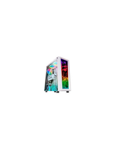 Mars Gaming MC-ART Blanco, Caja PC Gaming ATX, Doble Cristal Templado