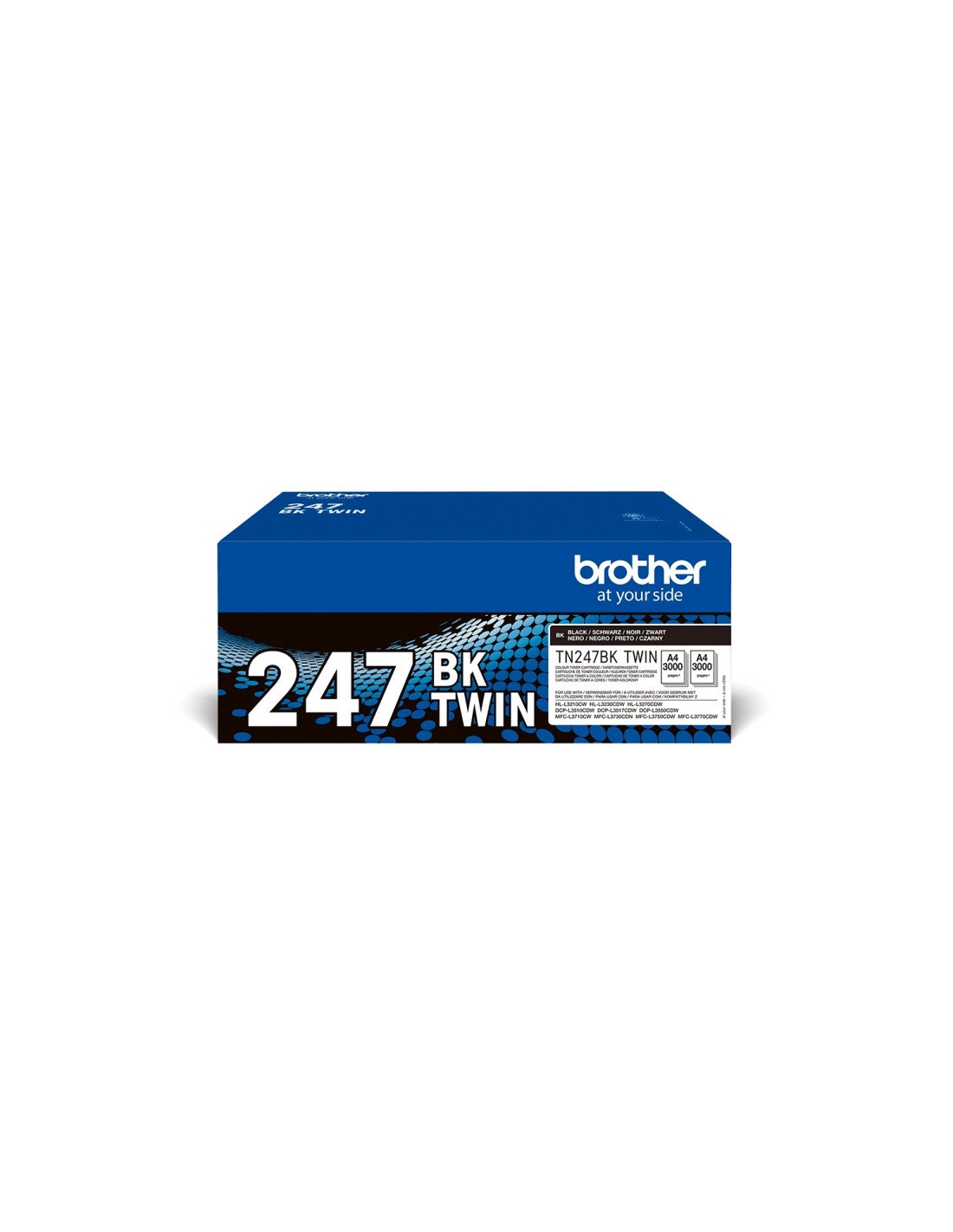 Brother TN-247BKTWIN cartucho de tóner 2 pieza(s) Original Negro