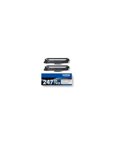 Brother TN-247BKTWIN cartucho de tóner 2 pieza(s) Original Negro