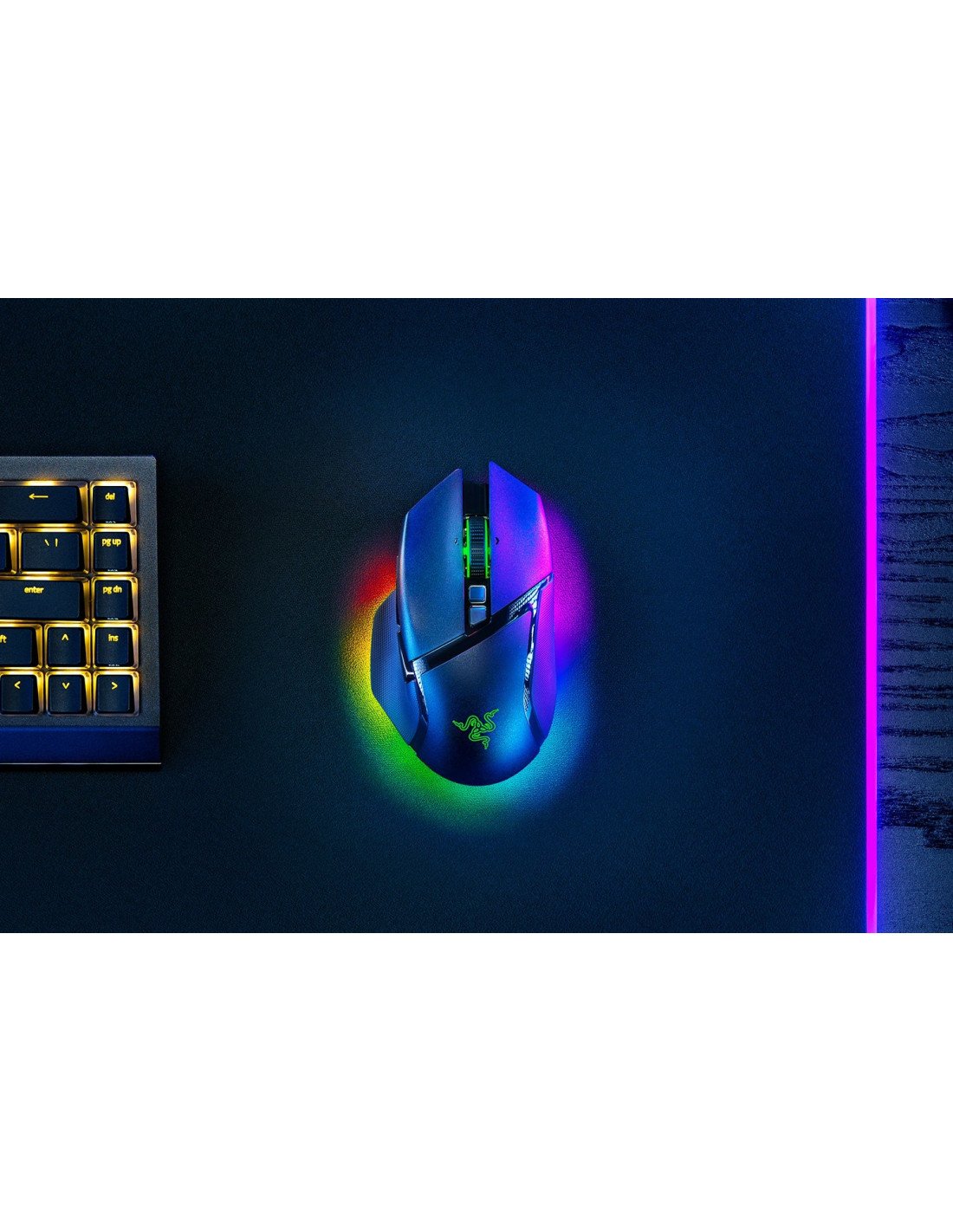 Razer Basilisk V3 Pro ratón mano derecha RF Wireless + Bluetooth + USB Type-C Í“ptico 30000 DPI