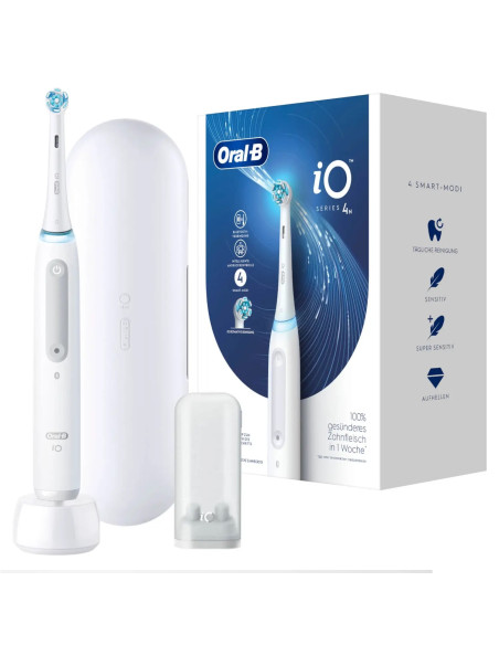 Oral-B iO Series 4 Quite Adulto Cepillo dental giratorio Blanco