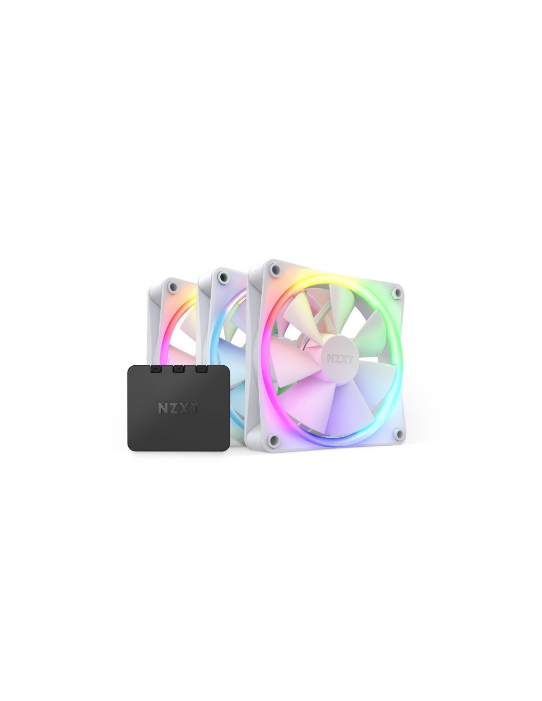 NZXT F120 RGB Triple Pack Carcasa del ordenador Ventilador 12 cm Blanco 3 pieza(s)