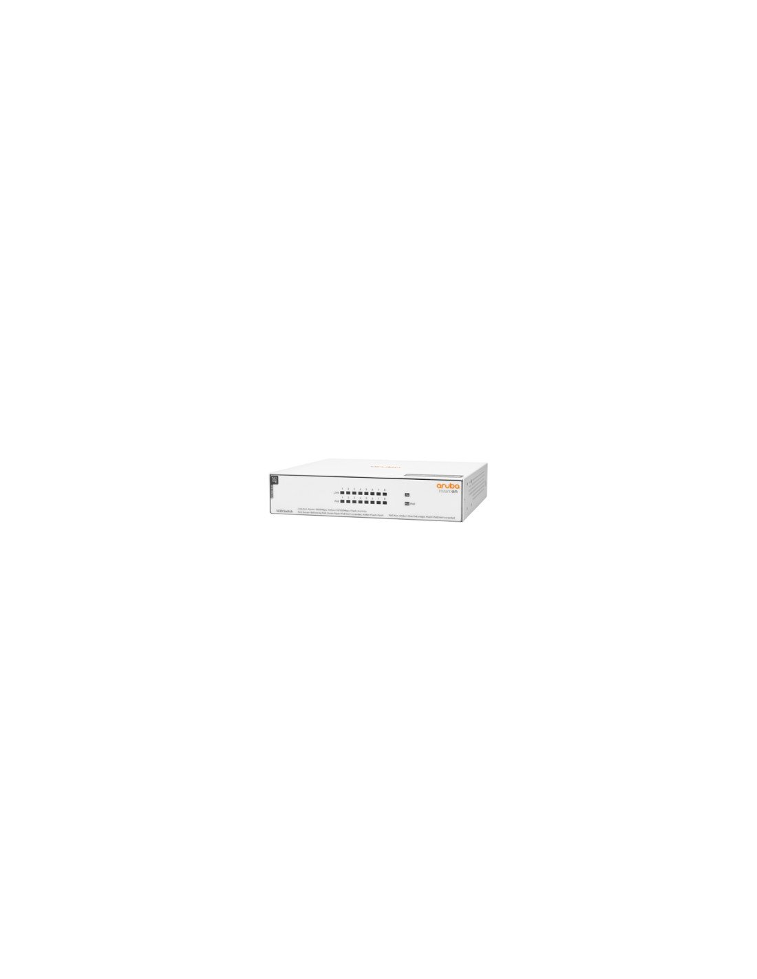Hewlett Packard Enterprise Aruba Instant On 1430 8G Class4 PoE 64W No administrado L2 Gigabit Ethernet (10/100/1000) EnergÍ­a so