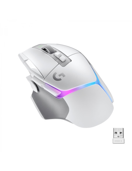 Logitech G G502 X Plus ratón mano derecha RF inalámbrico Í“ptico 25600 DPI