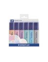 Staedtler 364 C marcador 6 pieza(s) Azul claro, Gris claro, Menta, Melocotón, Rosa, Violeta
