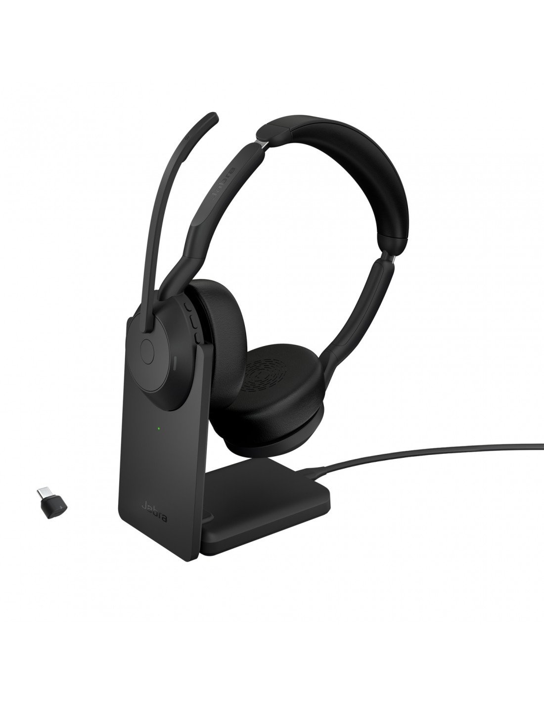 Jabra Evolve2 55 Auriculares Inalámbrico y alámbrico Diadema Oficina/Centro de llamadas Bluetooth Base de carga Negro